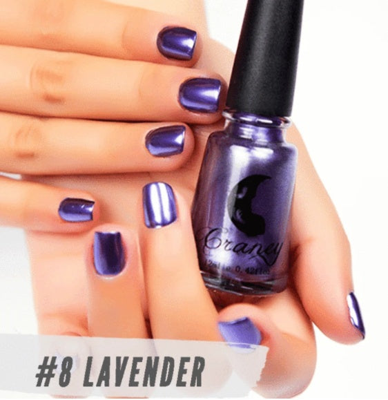 New metallic color, stainless steel color, mirror silver nail polish