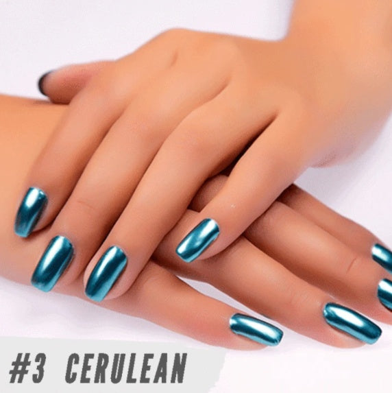 New metallic color, stainless steel color, mirror silver nail polish