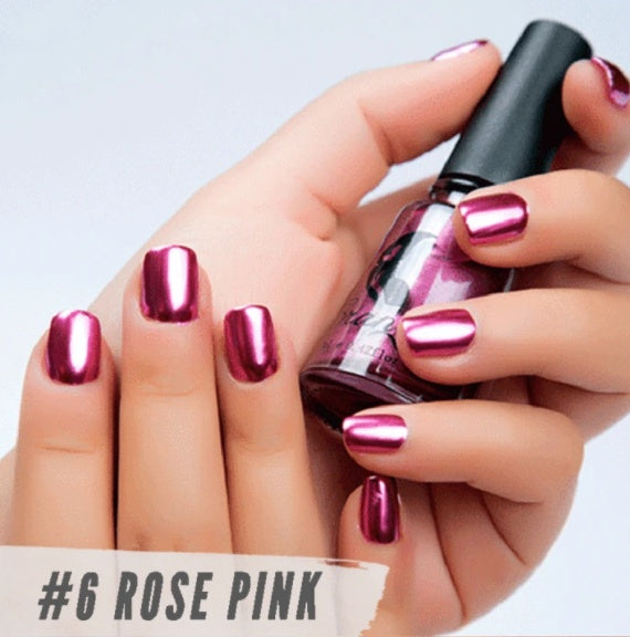 New metallic color, stainless steel color, mirror silver nail polish