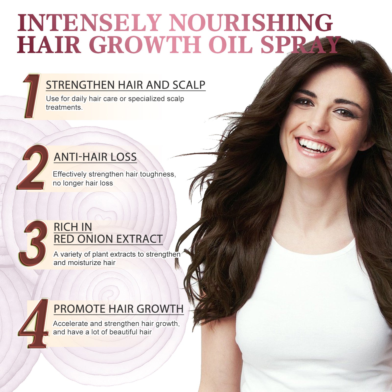 Onion Hair Essential Oil Spray