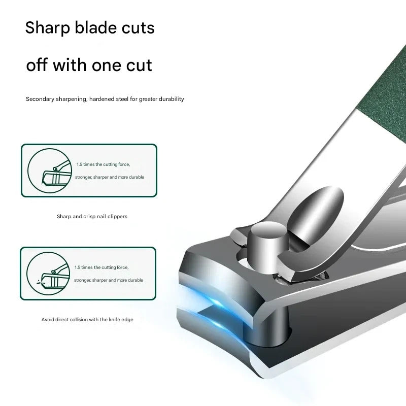 Portable Dark Green Nail Clippers Set 6-piece Nail Clippers Set Home Nail Clippers