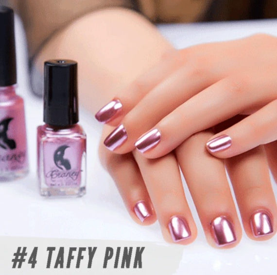 New metallic color, stainless steel color, mirror silver nail polish