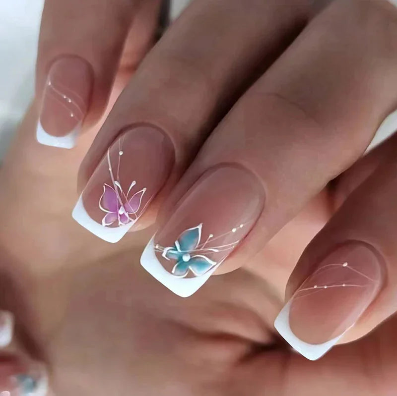 Wear Nail Finished Ice-permeable Ins Style Fashion Nail Stickers