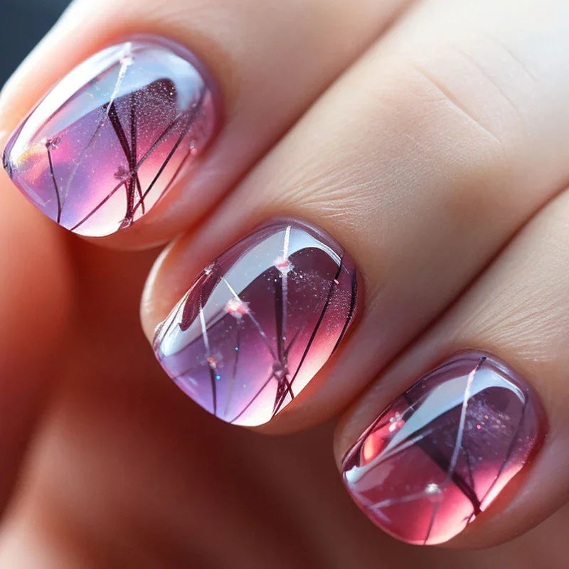 Wear Nail Finished Ice-permeable Ins Style Fashion Nail Stickers