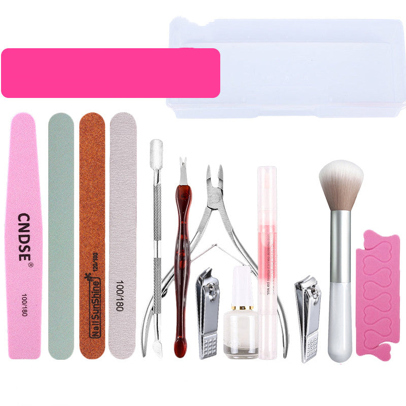 Nail Art Tool Set Decoration Nail File Polishing Strip Polishing Nail Sand Strip Exfoliating Scissors